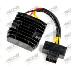 Rick's Motorsports Electrics Universal Style Hot Shot Series Rectifier-Regulator for Yamaha YFZ450 '04-17, YFZ450R '09-20, YFZ450X '06-13, Midnight Star '09-19